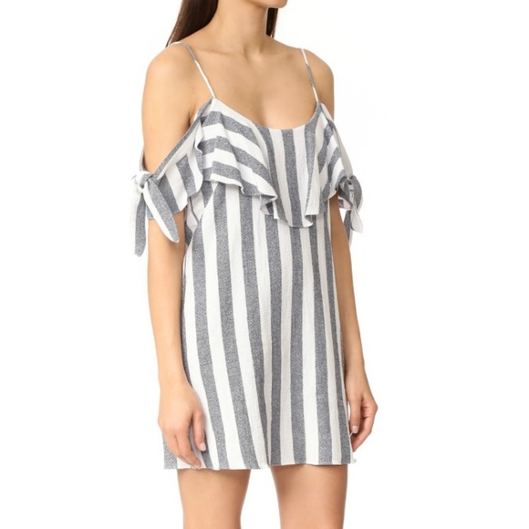 MISA Los Angeles Blue / White Nicolette Dress - Picture 3 of 8